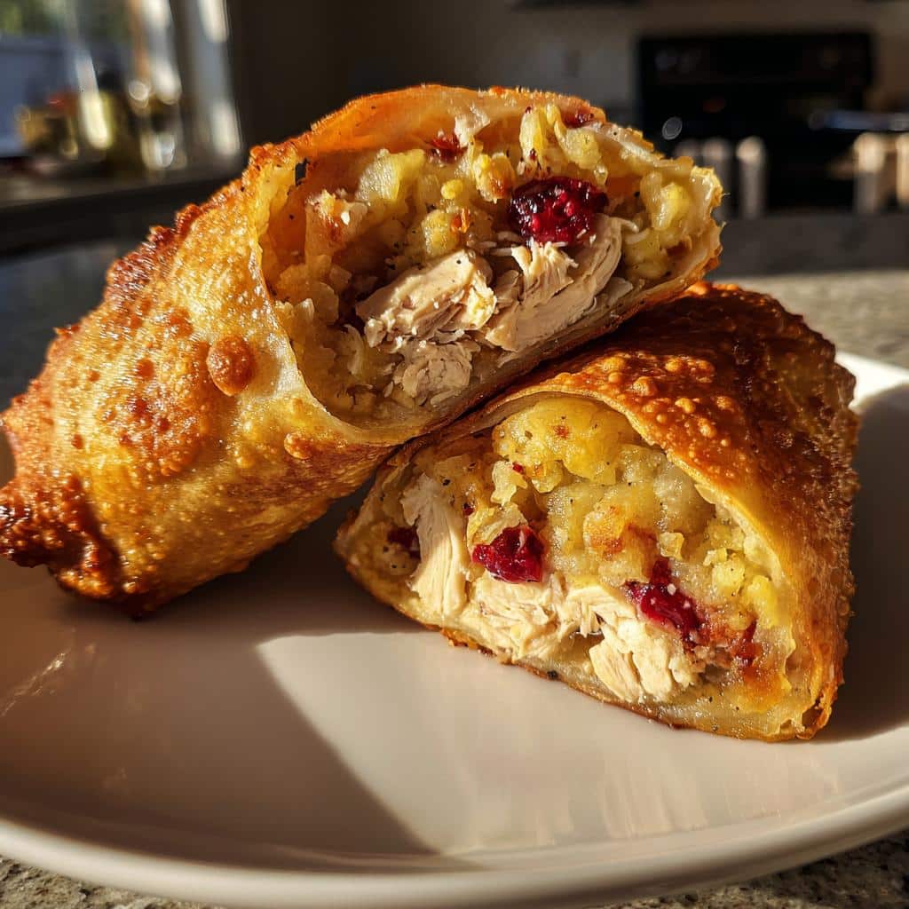 "Easy Air Fryer Thanksgiving Leftover Egg Rolls in 30 Minutes" 4 air fryer Thanksgiving leftover egg rolls​ - detail 1