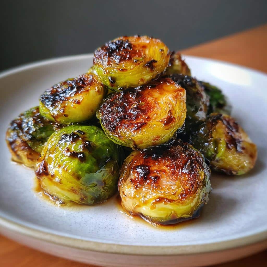 air fryer brussels sprouts balsamic​