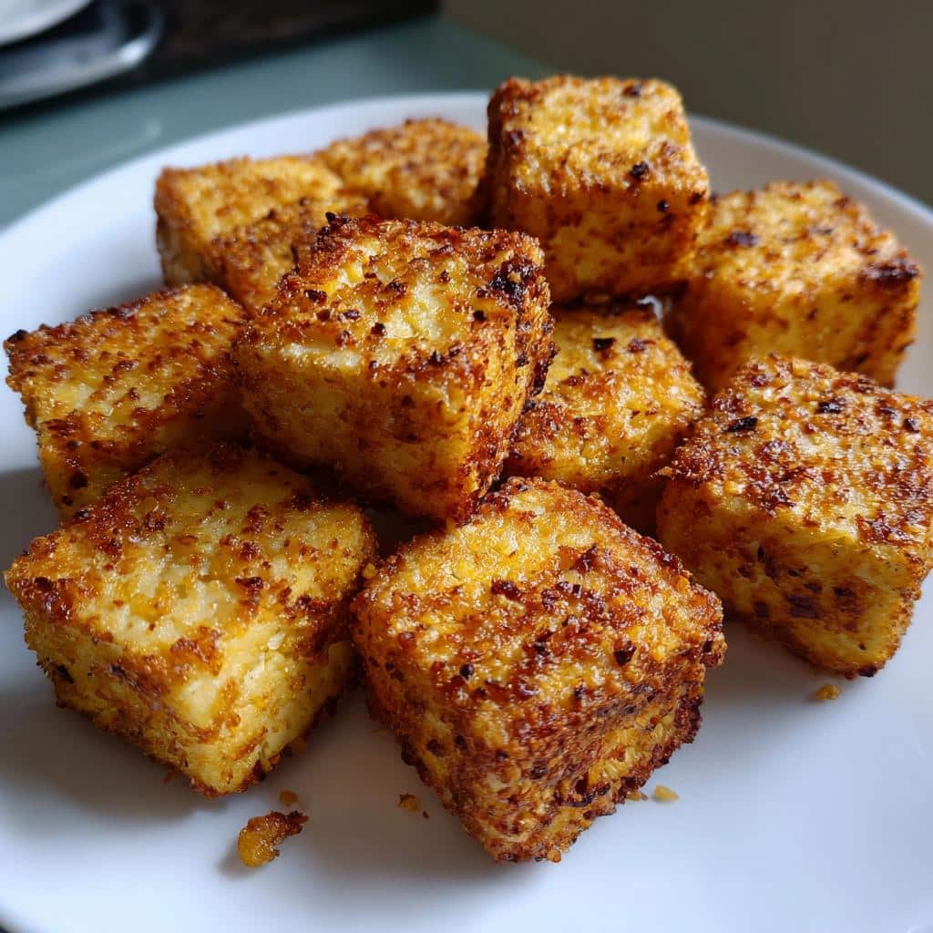 air fryer crispy tofu cubes​