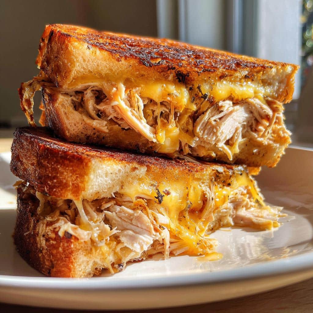 air fryer leftover turkey toastie​