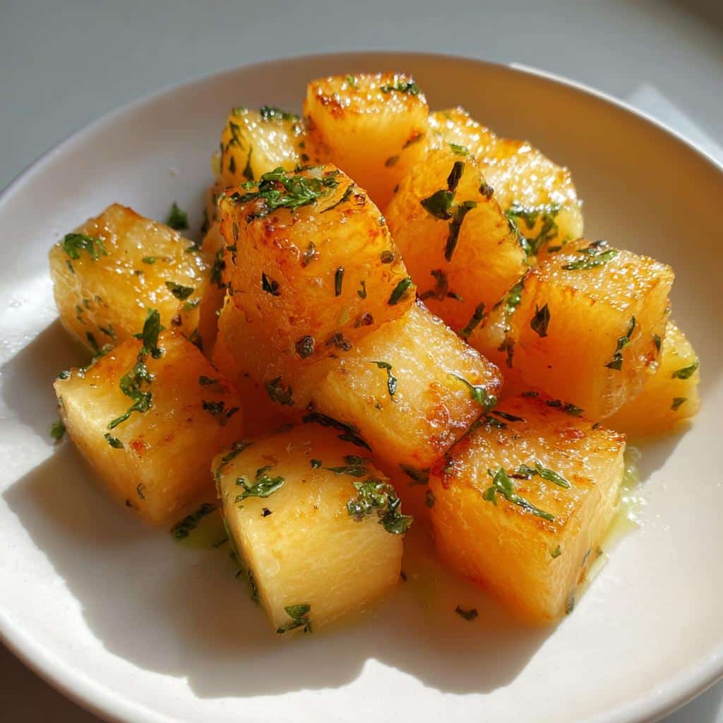 4-Ingredient Air Fryer Basil Lime Melon Recipe - Divine Twist 4 Air Fryer Basil Lime Melon - detail 1