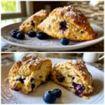 Air Fryer Blueberry Cardamom Scones