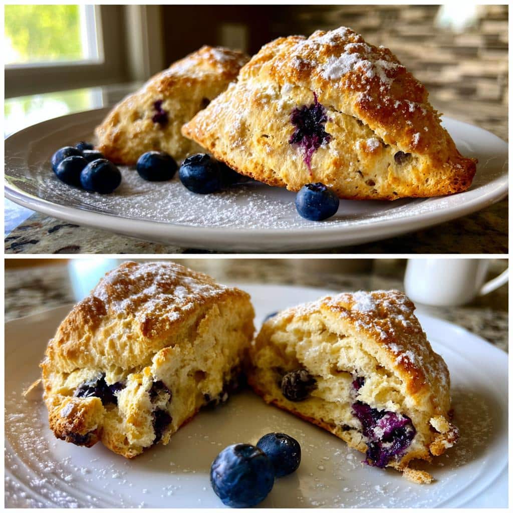 Air Fryer Blueberry Cardamom Scones