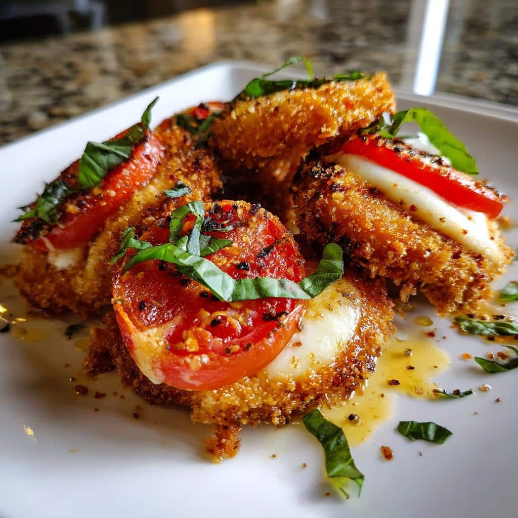 15-Minute Air Fryer Caprese Almond Slices - Irresistibly Crispy! 4 Air Fryer Caprese Almond Slices - detail 1