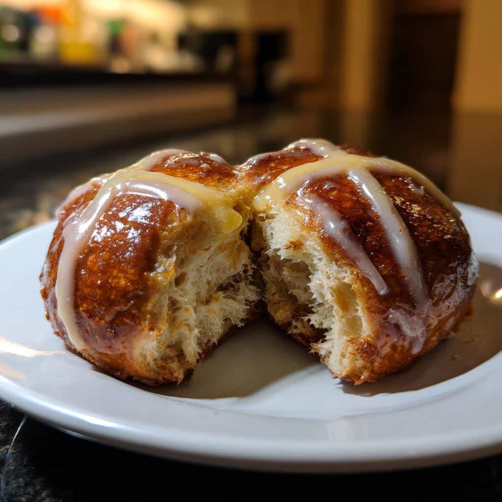 Air Fryer Cinnamon Hot Cross Buns - detail 1