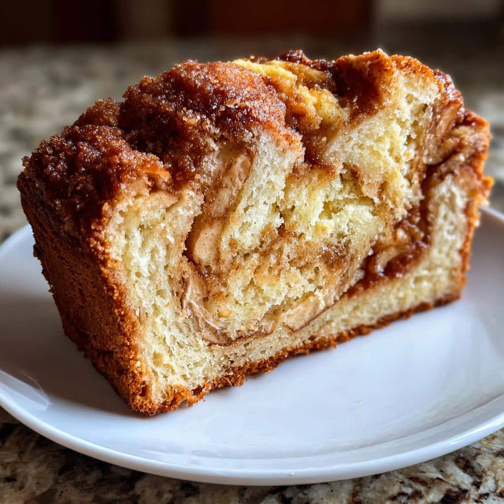 Air Fryer Cinnamon Swirl Apple Bread