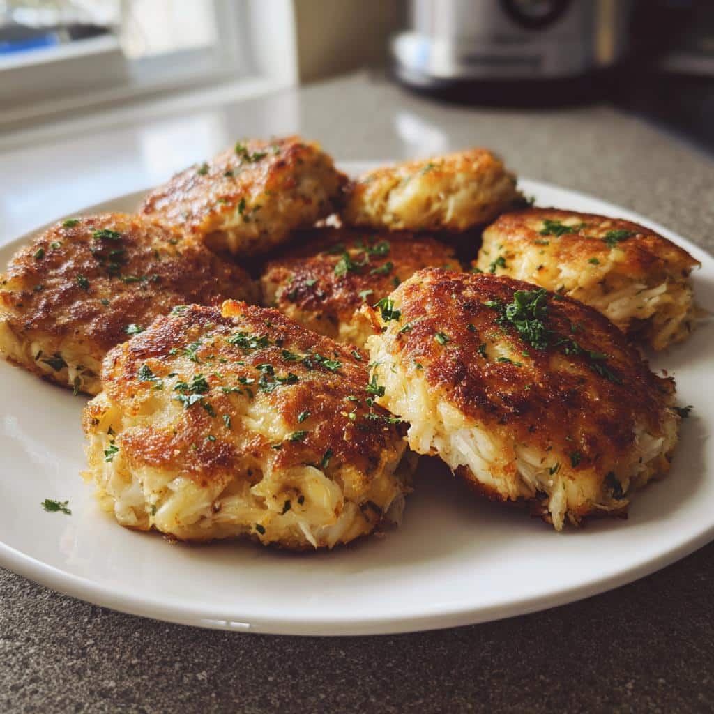 Air Fryer Crab Cakes - detail 1