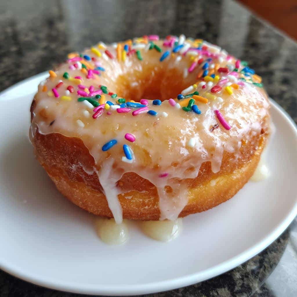 15-Minute Festive Glazed Air Fryer Doughnuts Perfection 4 Air Fryer Doughnuts (Festive Glazed) - detail 1