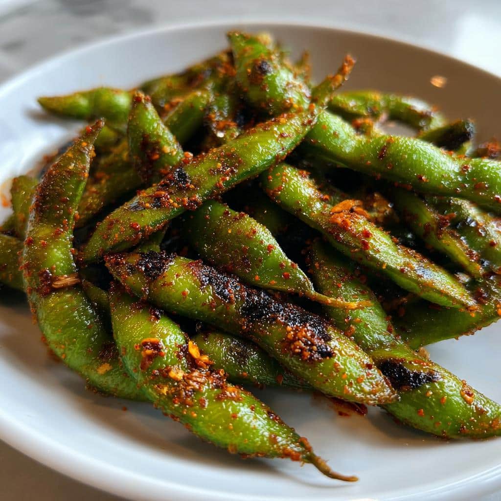 Air Fryer Edamame (Spicy)