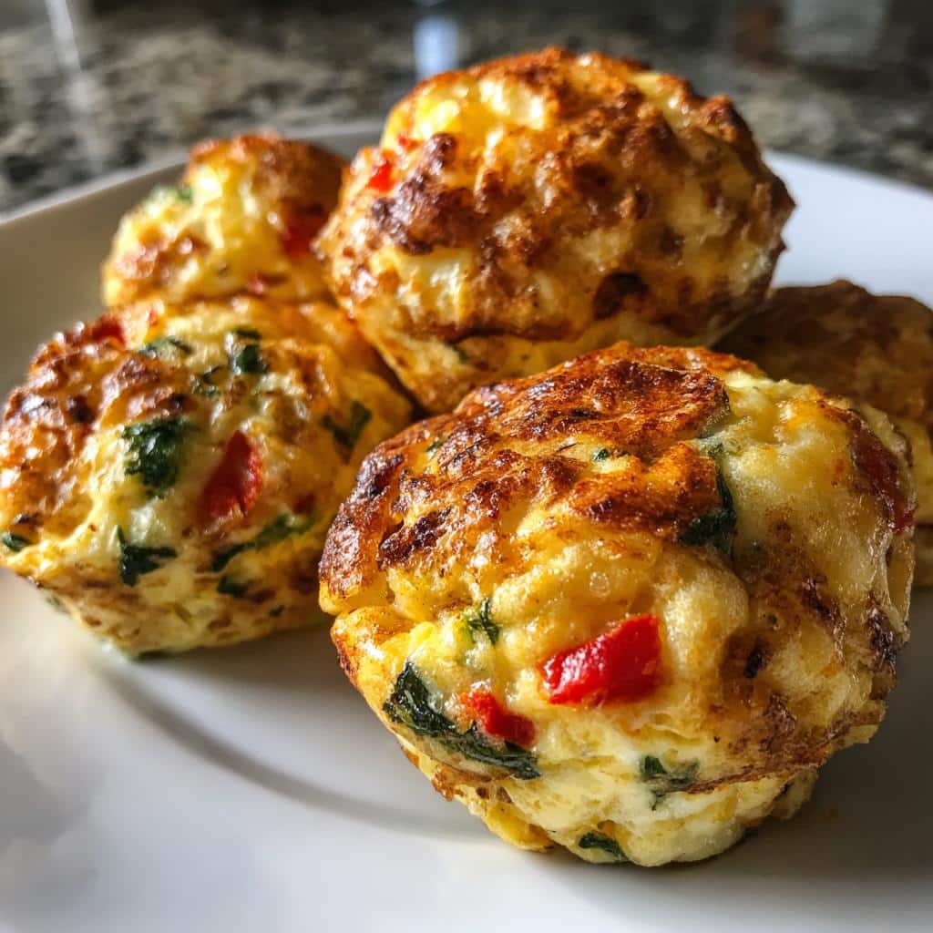 Air Fryer Egg Bites (Veggie-Packed)