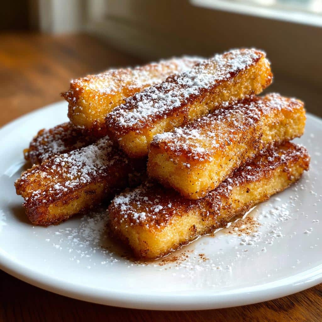 Air Fryer French Toast Sticks (Eggnog)