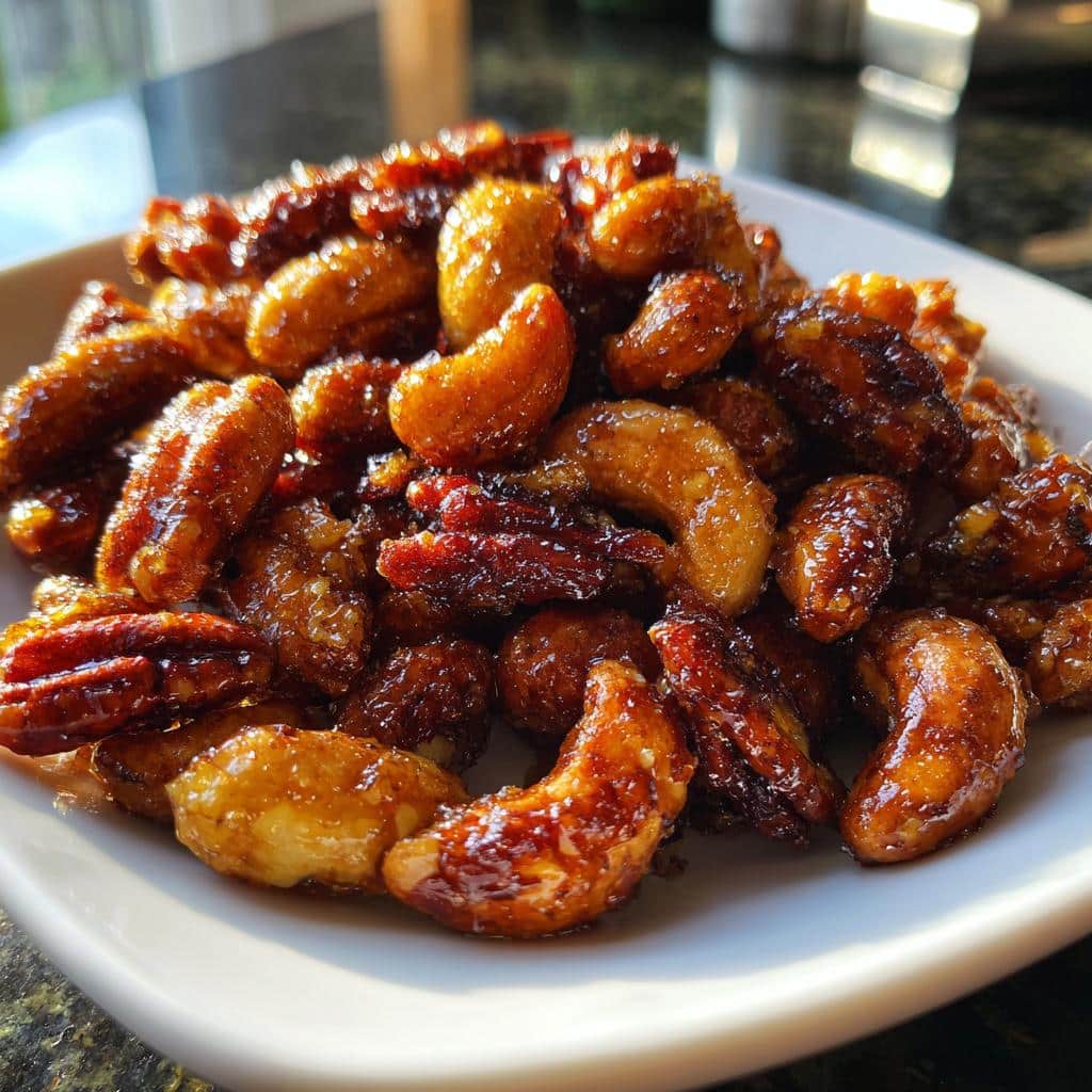 Air Fryer Maple Glazed Nuts - detail 1