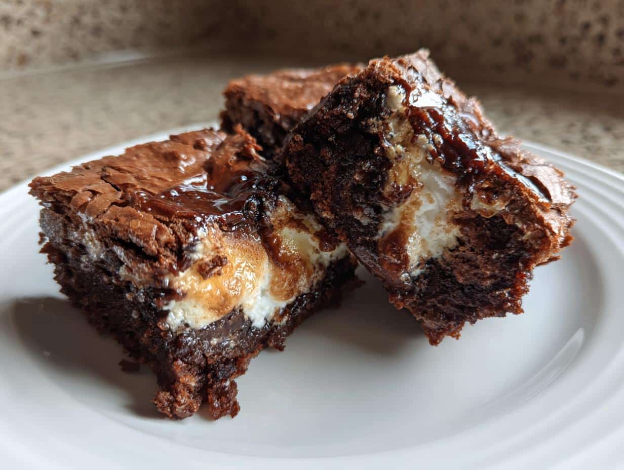 Air Fryer Marshmallow Swirl Brownies - detail 1