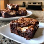Air Fryer Marshmallow Swirl Brownies