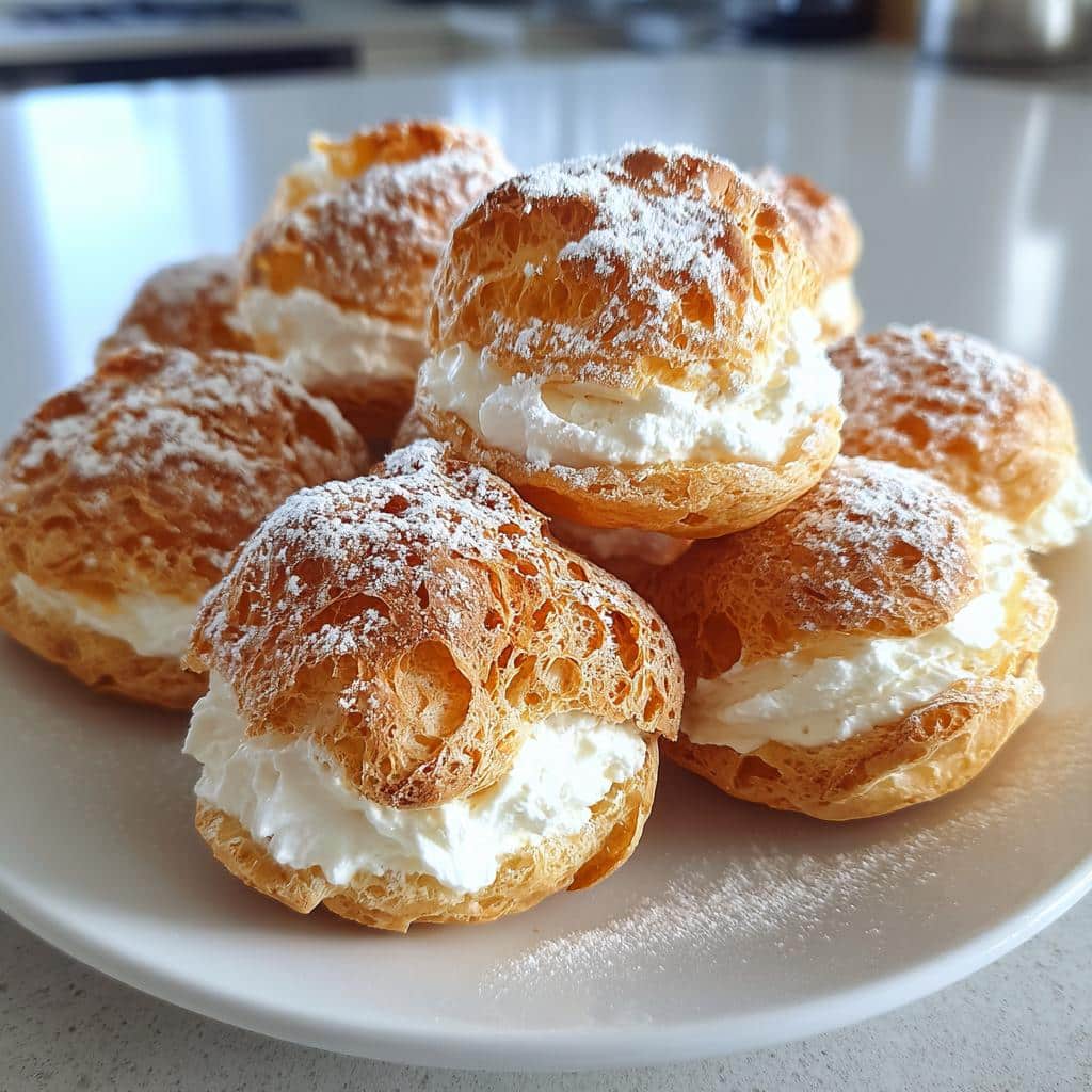 Air Fryer Mini Cream Puffs