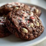 Air Fryer Peppermint Bark Cookies