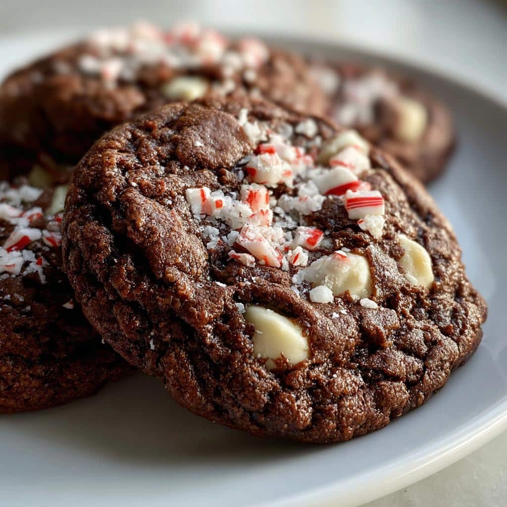 Air Fryer Peppermint Bark Cookies