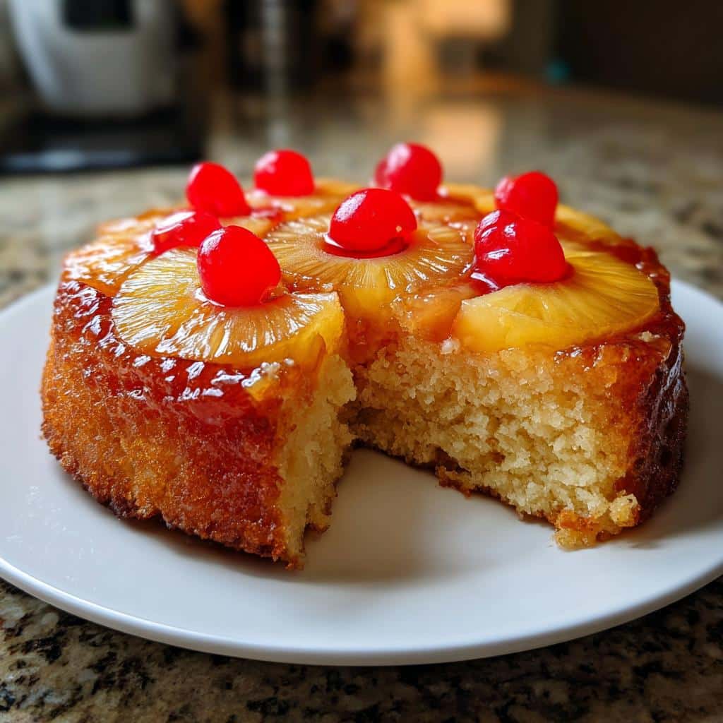 Air Fryer Pineapple Upside-Down Cake