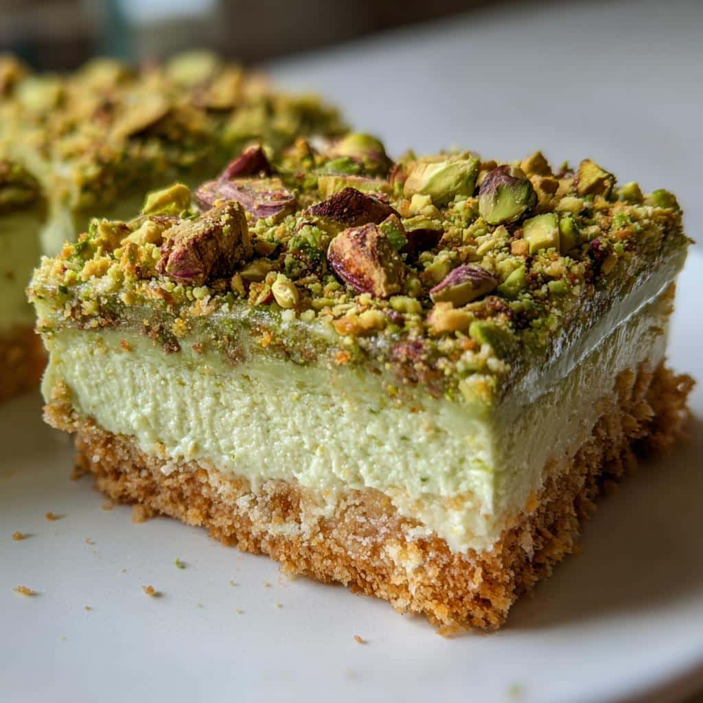 Air Fryer Pistachio Pudding Bars - detail 1
