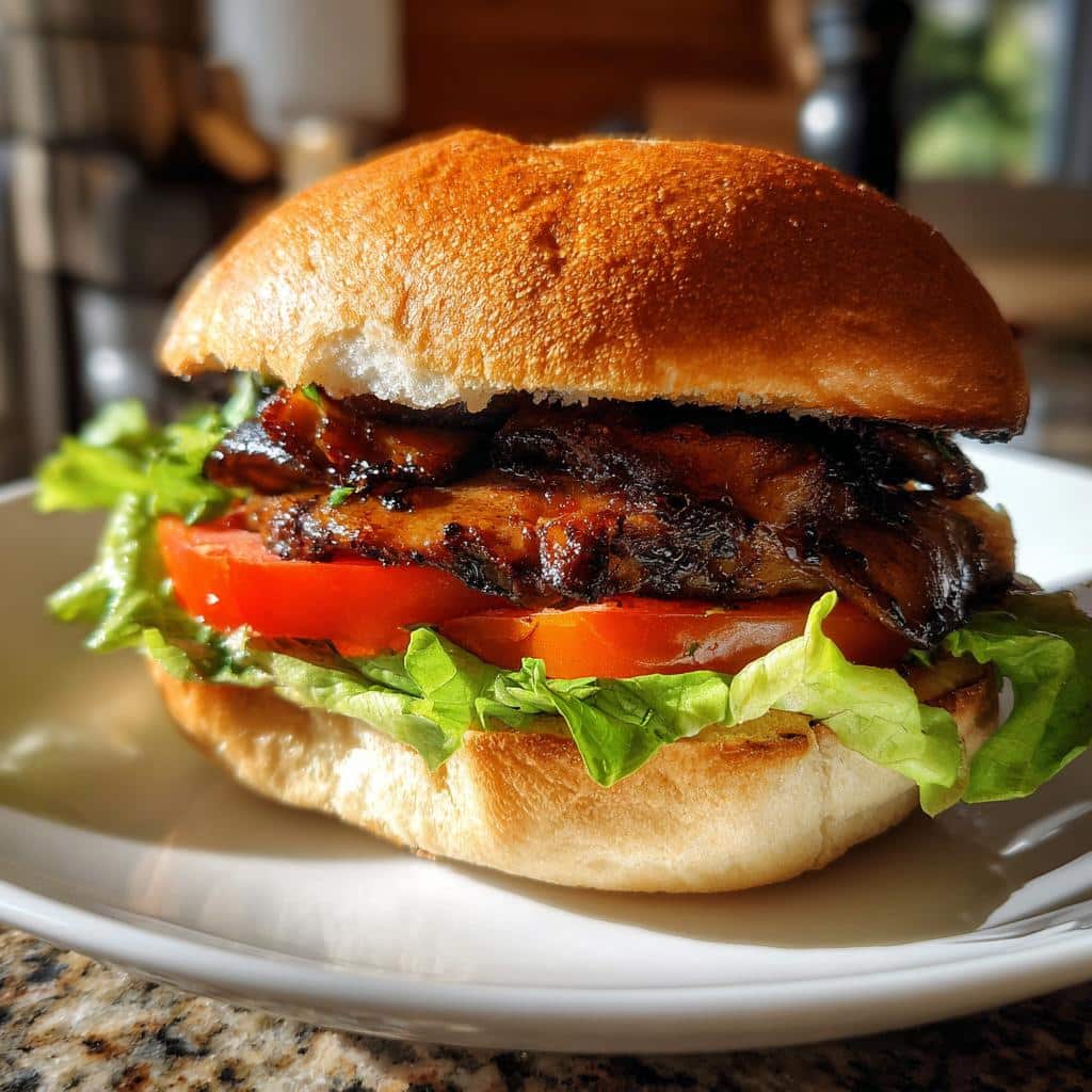 Juicy Air Fryer Portobello Mushroom Burgers in 15 Minutes 4 Air Fryer Portobello Mushroom Burgers - detail 1