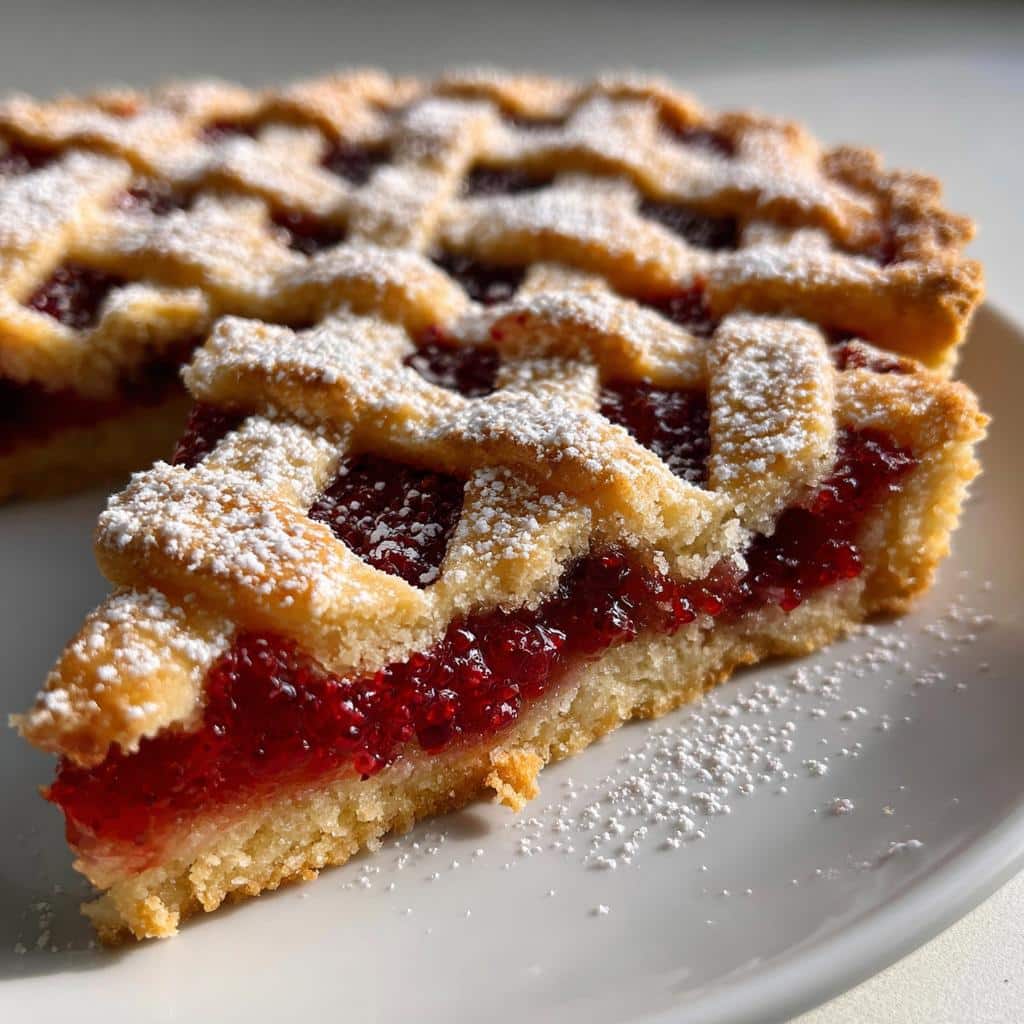 Air Fryer Raspberry Linzer Tart - detail 1