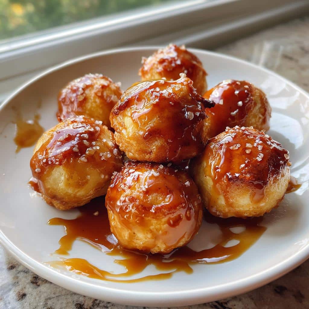 Air Fryer Salted Caramel Apple Bites - detail 1