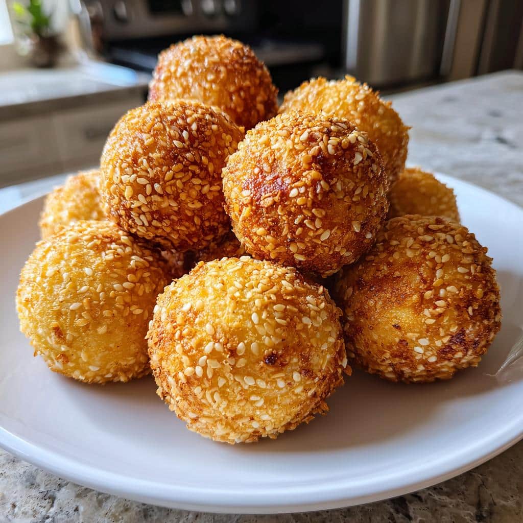 Irresistible 12-Minute Air Fryer Sesame Coconut Balls 4 Air Fryer Sesame Coconut Balls - detail 1