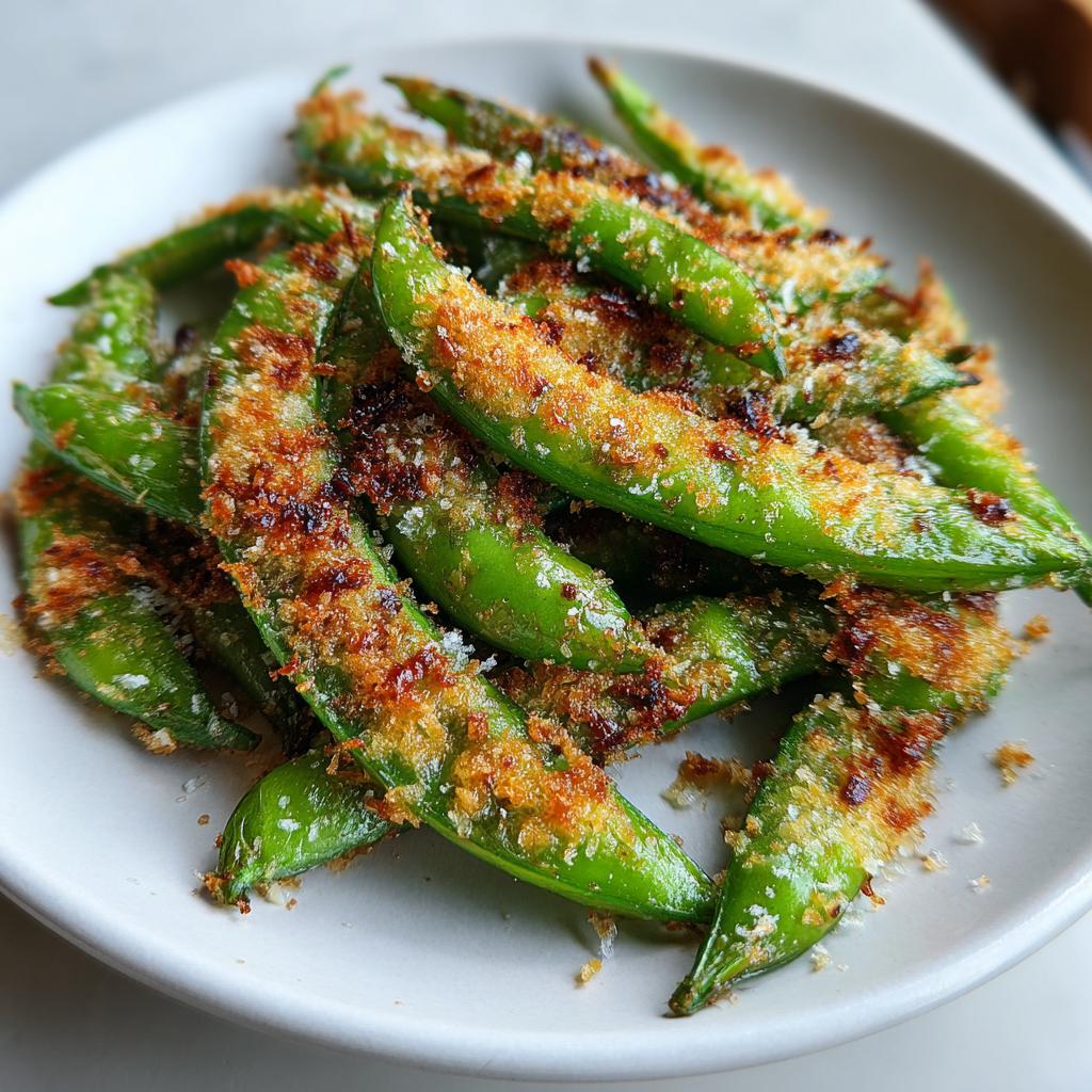Air Fryer Snap Peas (Parmesan) - detail 1