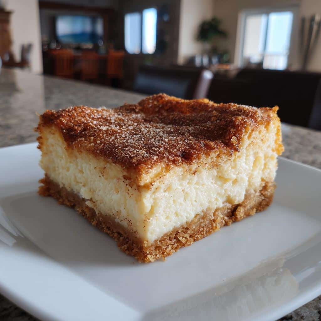15-Minute Air Fryer Snickerdoodle Cheesecake Bars You'll Crave 4 Air Fryer Snickerdoodle Cheesecake Bars - detail 1