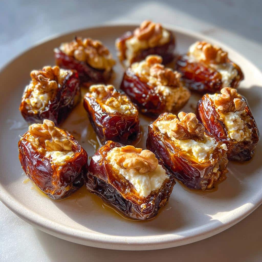 Air Fryer Stuffed Dates (Goat Cheese)