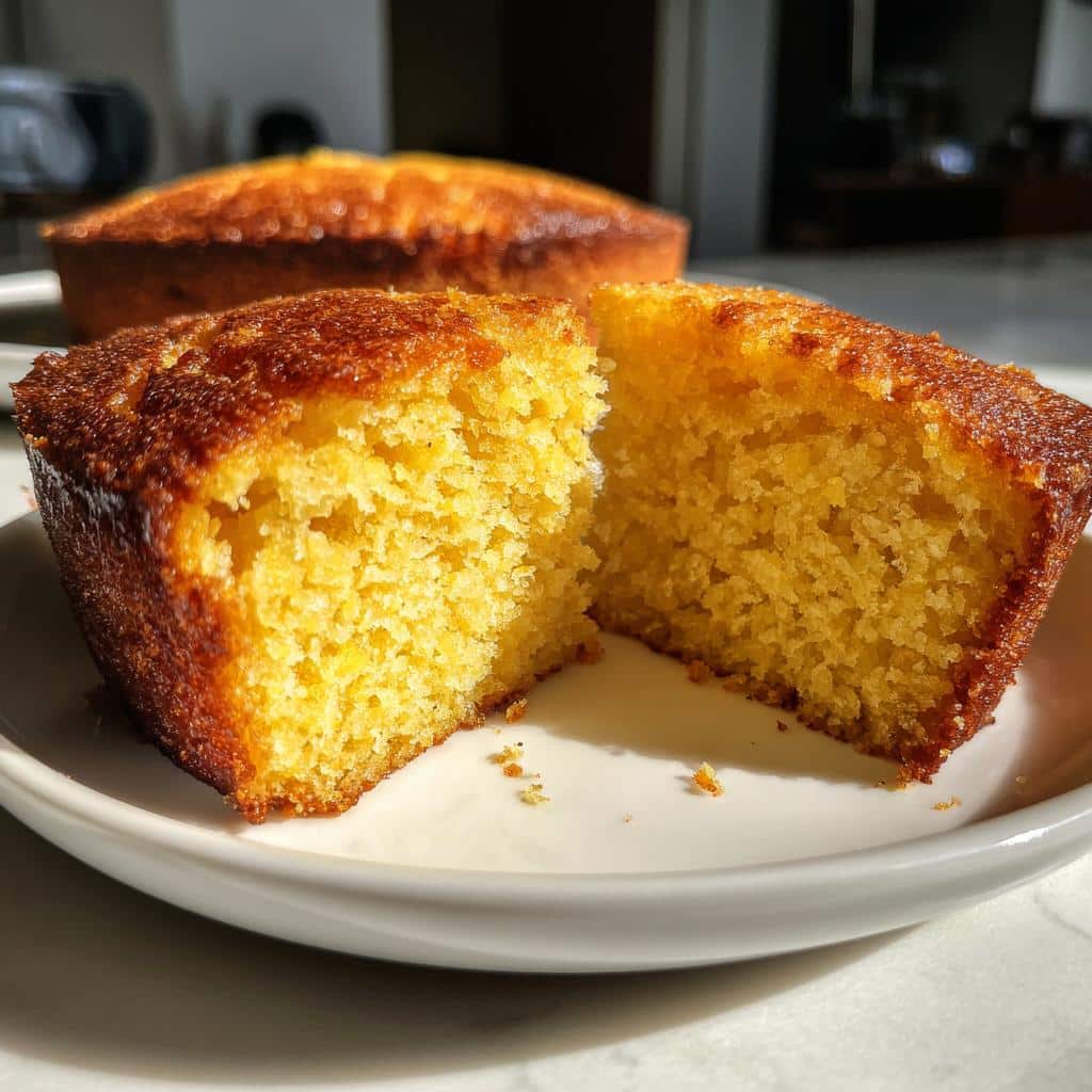 Air Fryer Sweet Polenta Cake - detail 1