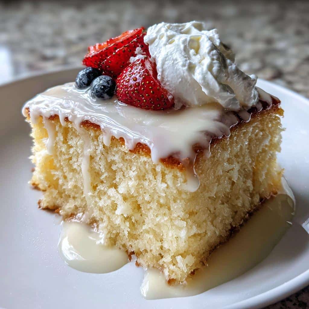 Air Fryer Tres Leches Cake