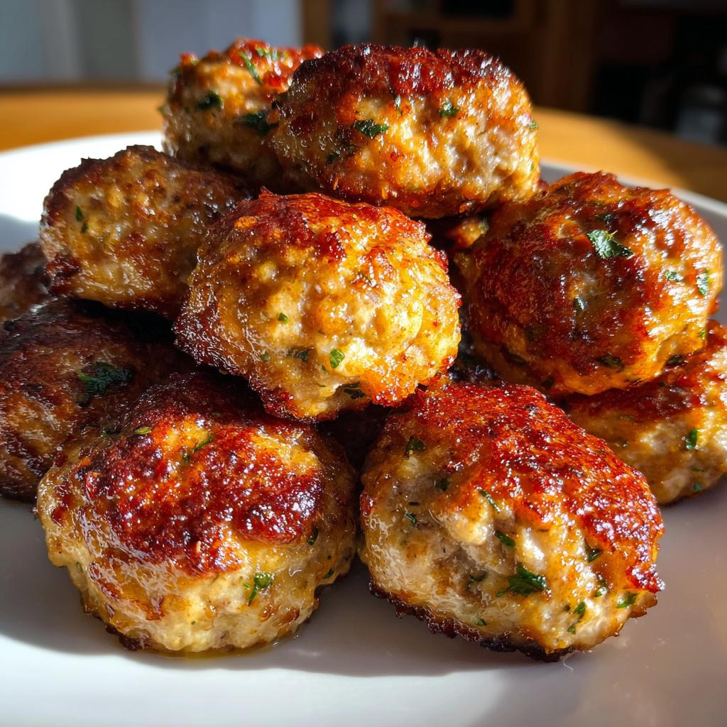 Air Fryer Turkey Meatballs - detail 1