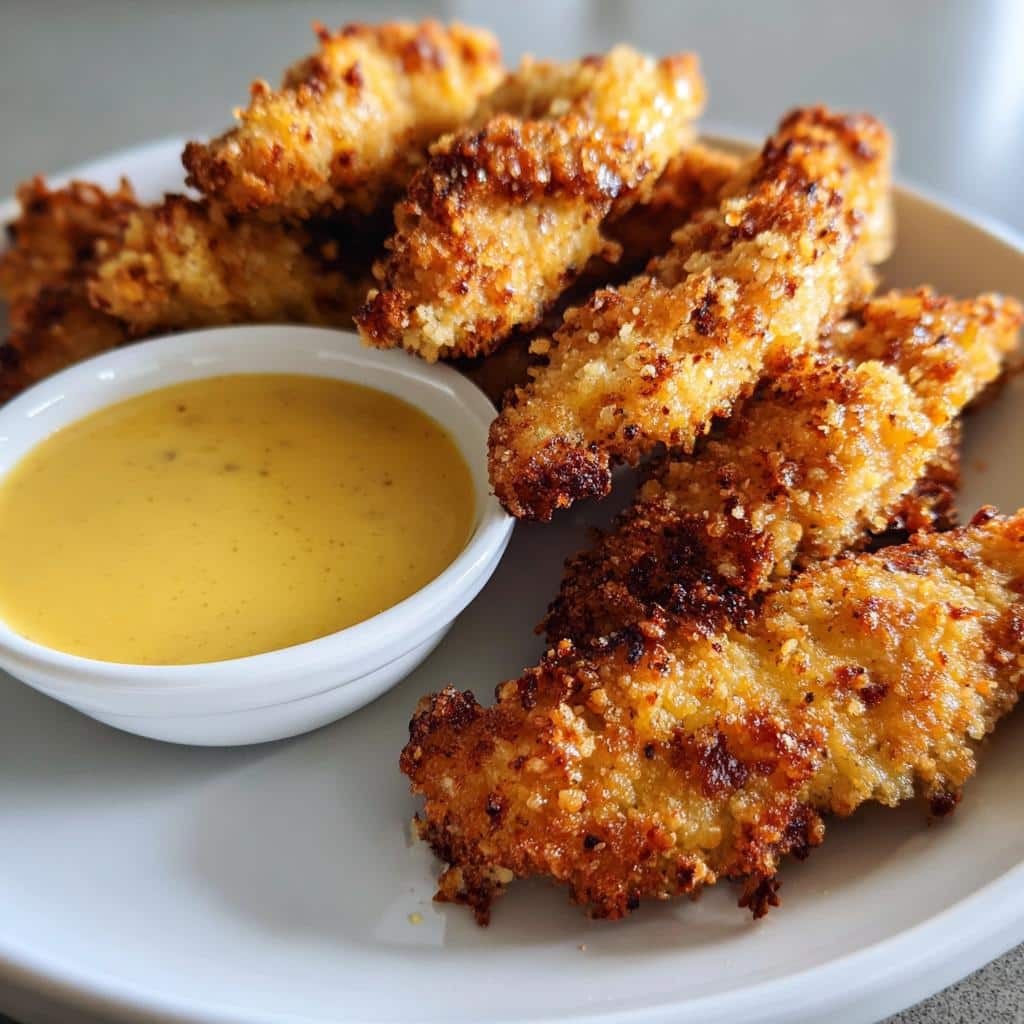 air fryer chicken tenders honey mustard - detail 1