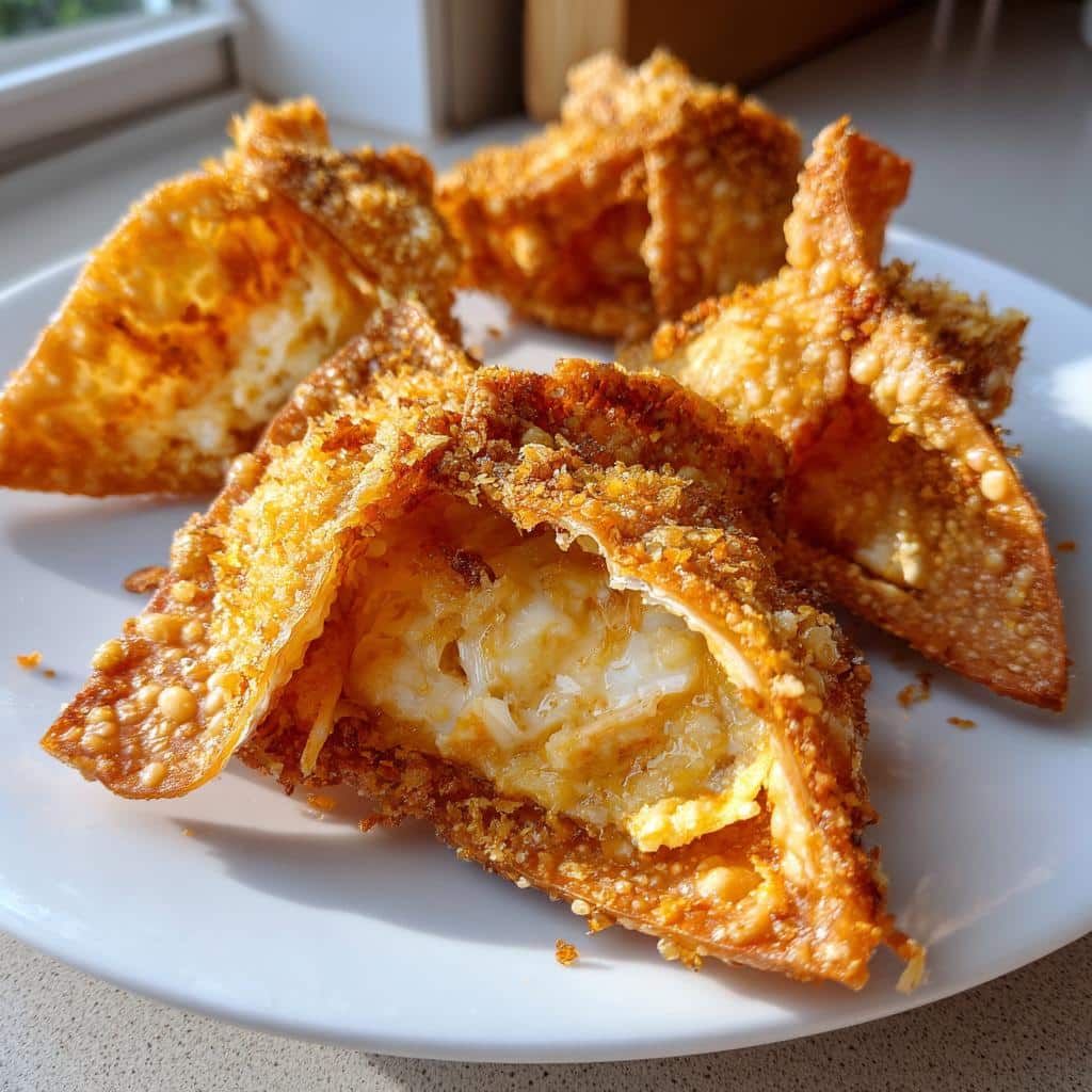 air fryer crab rangoon crispy