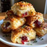 air fryer cranberry brie bites