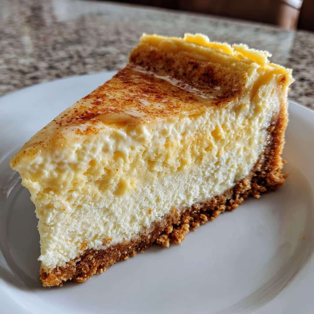 air fryer eggnog cheesecake