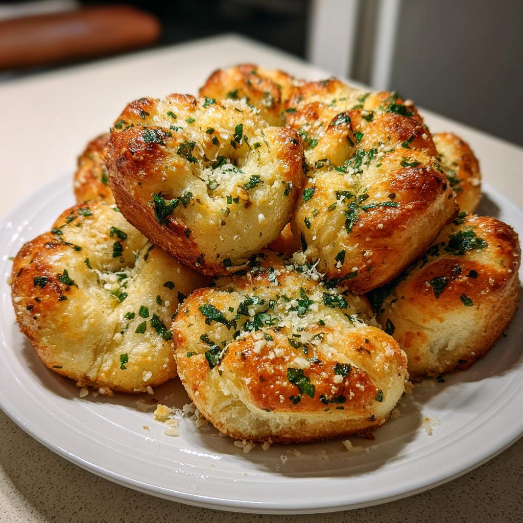air fryer garlic knots pizza dough