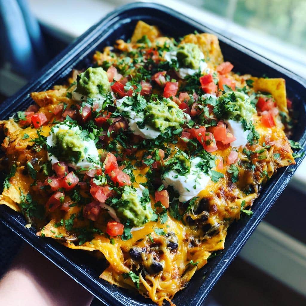 air fryer loaded nachos