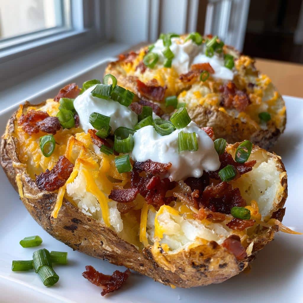 Crispy Air Fryer Loaded Potato Skins in Just 4 Easy Steps 4 air fryer loaded potato skins - detail 1