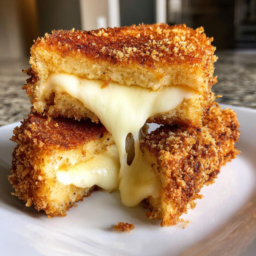 air fryer mozzarella en carrozza - detail 1