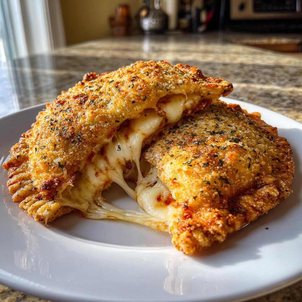 air fryer pizza pockets cheese 2