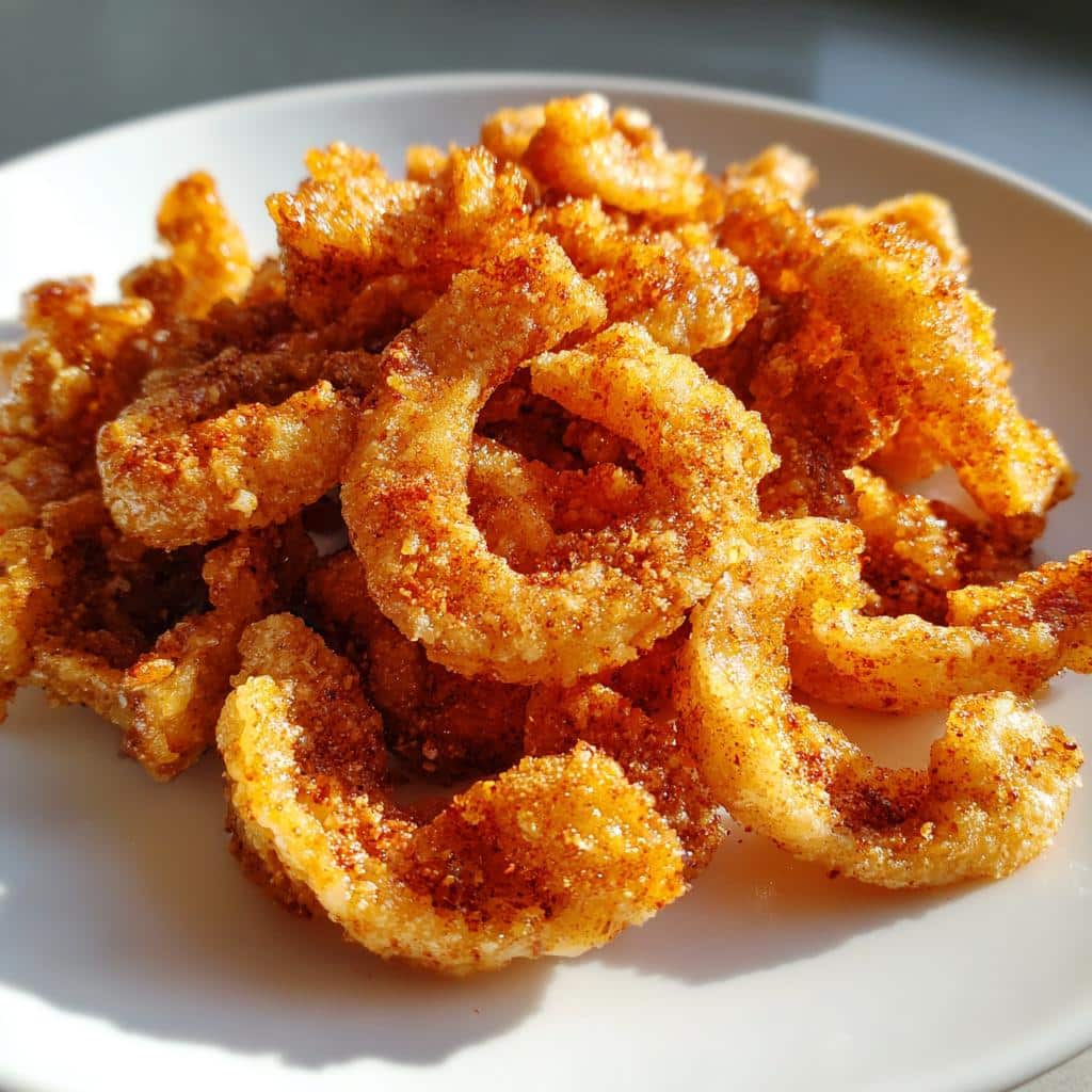 air fryer pork rinds seasoned - detail 1