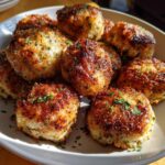 air fryer stuffing balls crispy