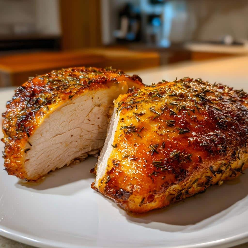 air fryer thanksgiving turkey breast - detail 1