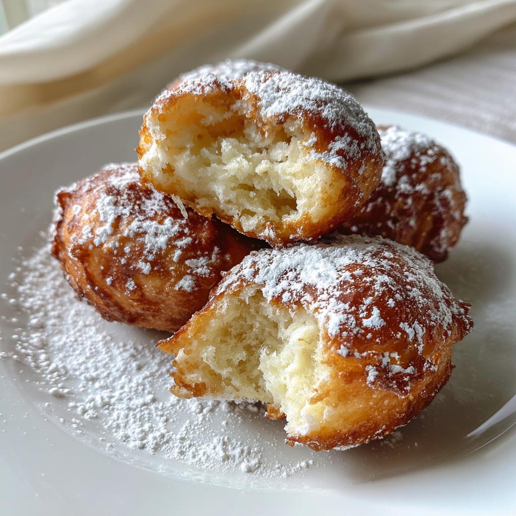 air fryer zeppole italian donuts - detail 1