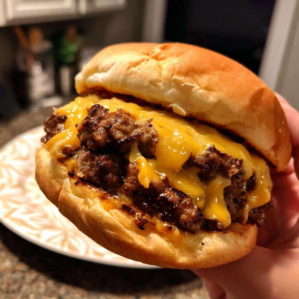 cheeseburger air fryer recipe perfectly juicy patties - detail 1