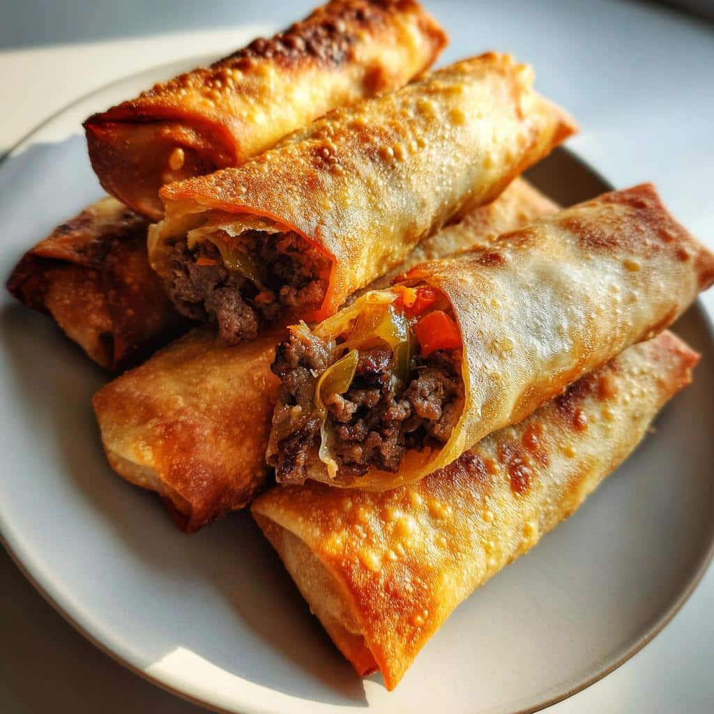 cheesesteak eggrolls air fryer
