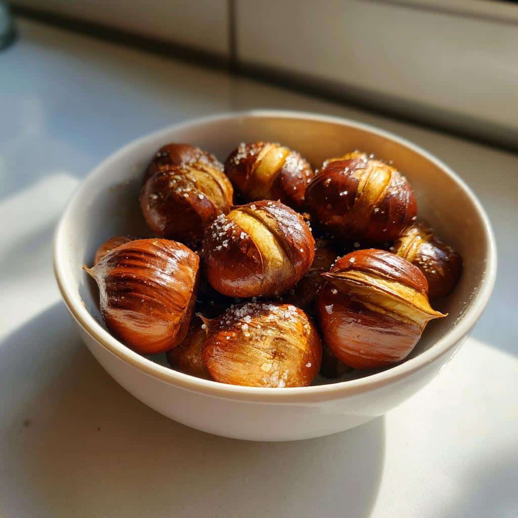 chestnuts in air fryer easy recipe - detail 1
