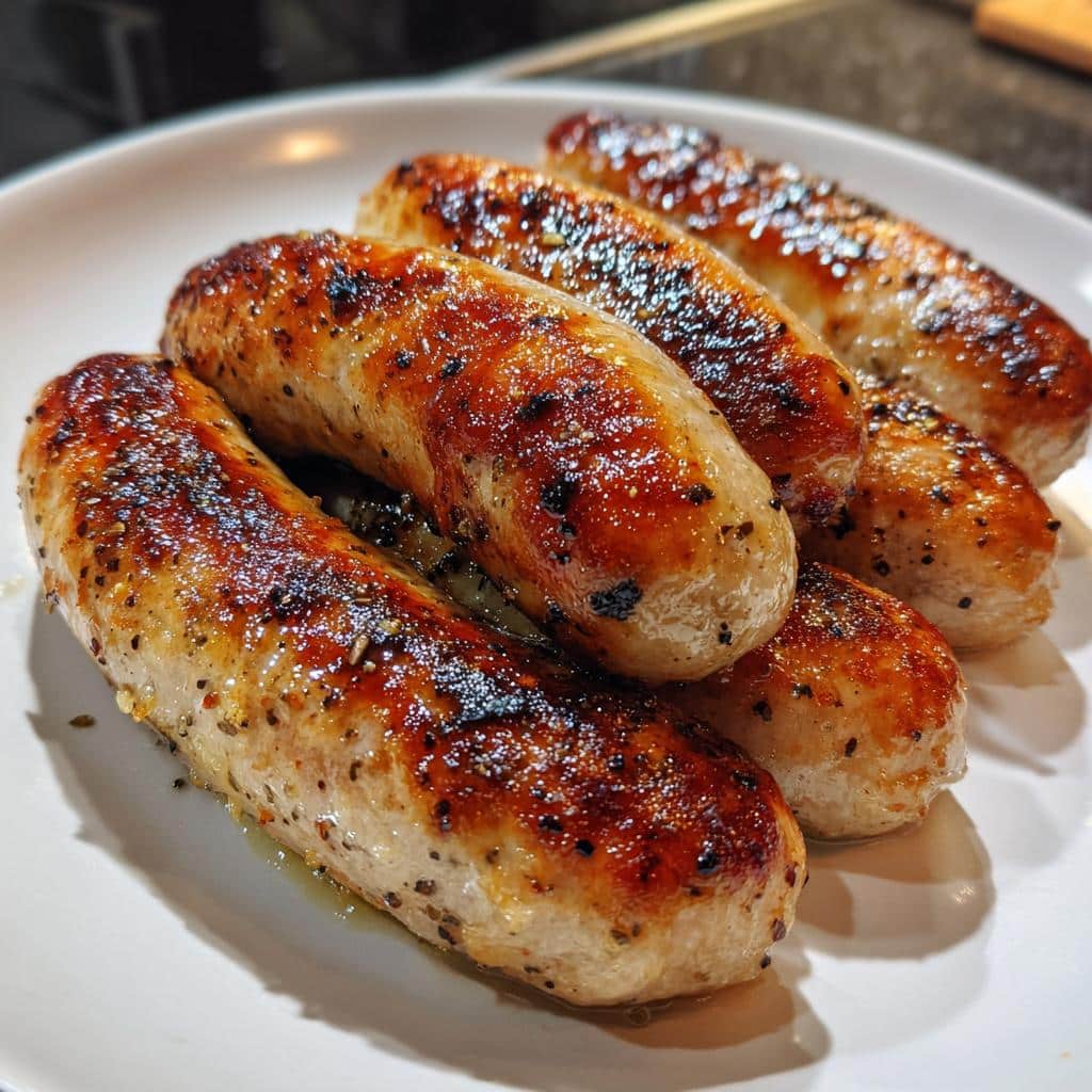 chicken sausage in air fryer - detail 1